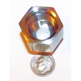 PARHER NICHOLS AIRCRAFT  AN8  AN-8  FITTING 580 PARKER NICHOLS AIRCRAFT STAINLESS ADAPTER FITTING 8-AN FEMALE 3/4-16 M 3035T58