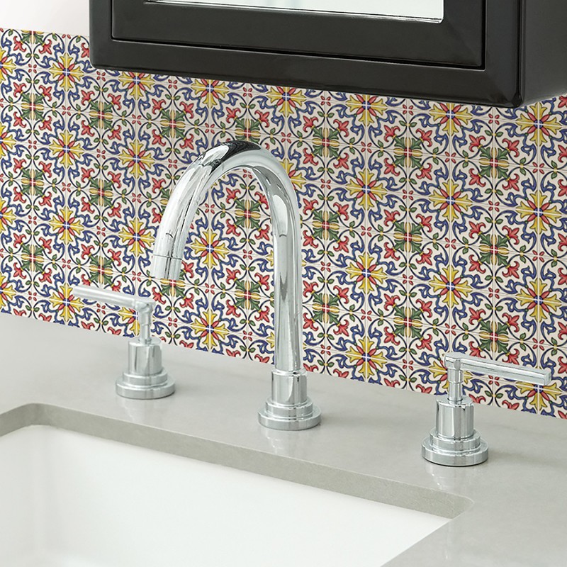 In Home NH2365 Tuscan Tile Peel & Stick Backsplash Tiles,