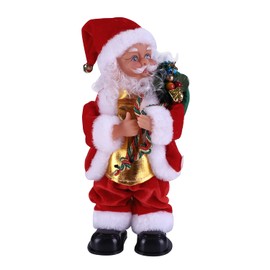 JNGUOSICN Electric Santa Claus Christmas Father Santa Claus Singing Dancing Santa Claus Ornament Twisted Hip Twerking Musical Toy Santa Claus Doll Novelty Christmas Decoration
