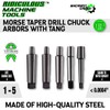 MT1 to JT2 Drill Chuck Arbor With Tang- Machinist Choice