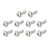 uxcell M3x8mm Stainless Steel Phillips Round Pan Head Machine Screws