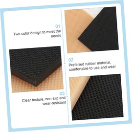 Healvian 8 Pcs High Heels Patch Boots Sole Repair Tips High Heel Shoe Sticker Anti Shoe Pads Non-skid Shoe Pads High Heel Caps Heel Replacement Tips Pumps Shoes Rubber Nail Clip