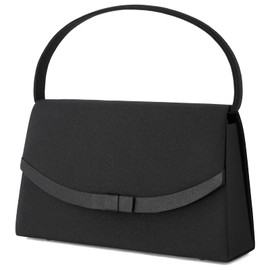 Plex Women's Formal Bag, Lightweight, Black, For Ceremonies, Entrance Ceremonies, Graduations, Funerals, School Events, Ribbon Design, D, Black