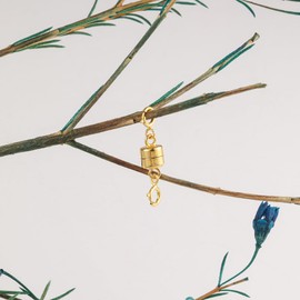 ALEXCRAFT Magnetic Necklace Clasps Gold Magnetic Double Jewelry Clasps Sterling Silver 925 Magnetic Necklace Clasps, Necklace Bracelet Clasps Closures Gold Necklace Extender Clasps Jewelry Making