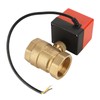 DC 24V 2 Way 3 Wire Brass Motorized Ball Valve