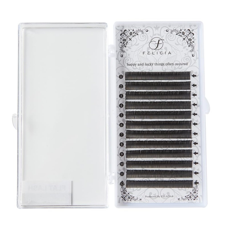 FELICIA Flat Lash Matte Eyelash Extensions Ultra Soft Single Matsueku