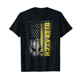 911 Dispatch Operators First Responder Dispatcher USA Flag Women Kids Men T-Shirt