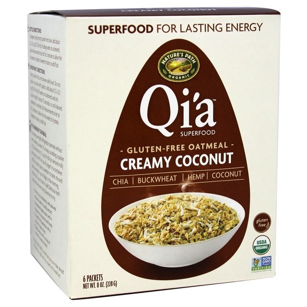 Qia Oatmeal Coconut, 8 Ounce (Pack of 6)