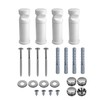 euroharry Bracket for Bathroom Radiator in White Chrome and Black