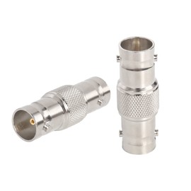 XRDS -RF SDI Connector 2PCS 75 Ohm BNC Adapter BNC Female to Female Barrel Connector for HD-SDI/3G-SDI/4K/8K SDI Video Camera Cable