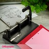 Officemate Heavy Duty Adjustable 2-3 Hole Punch with Lever Handle,