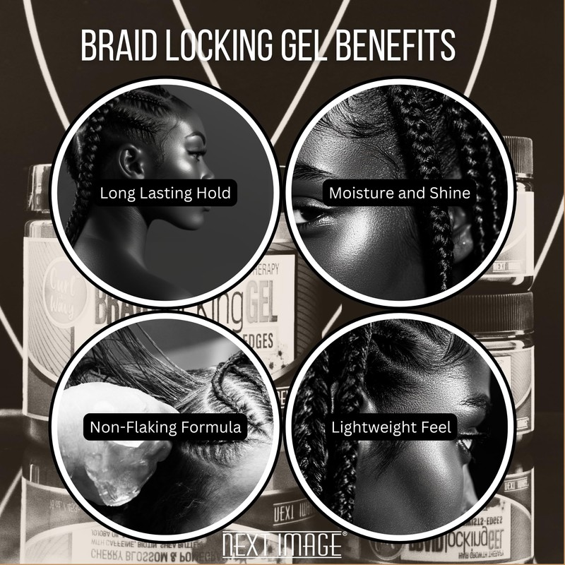 NEXT IMAGE - Braid Locking Gel Super Hold [Rose Water]