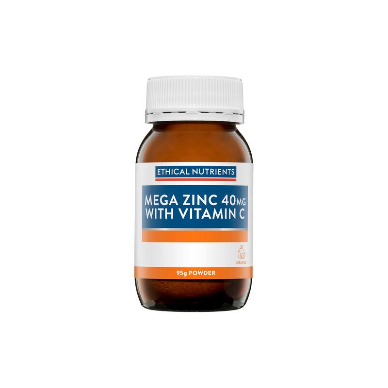 Ethical Nutrients Mega Zinc Powder 40mg (Orange)95G