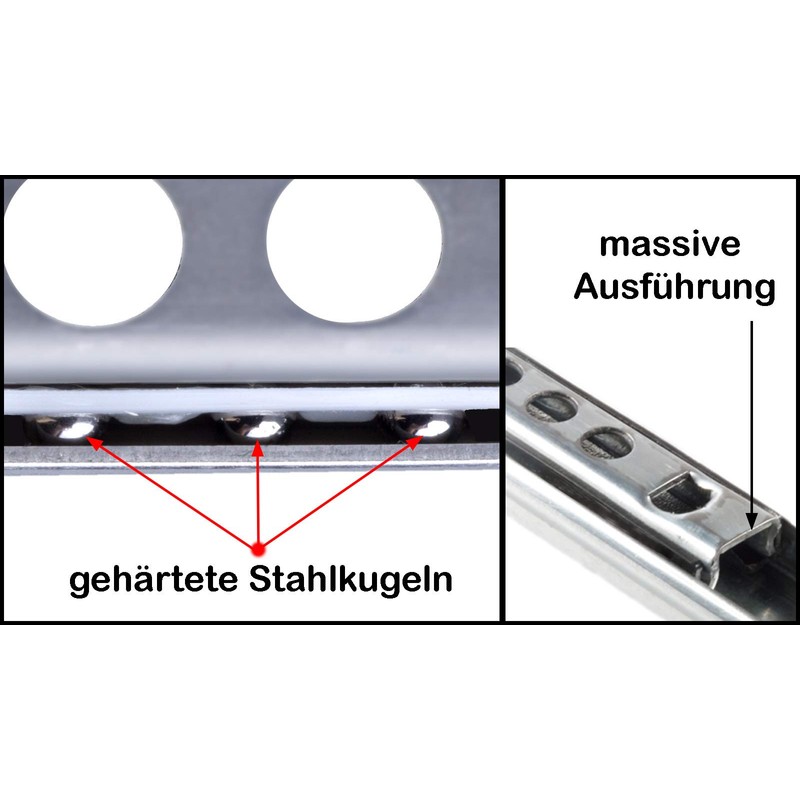 Stahlia Drawer Runners (10 Pieces) Partial Extension Height: 17 /
