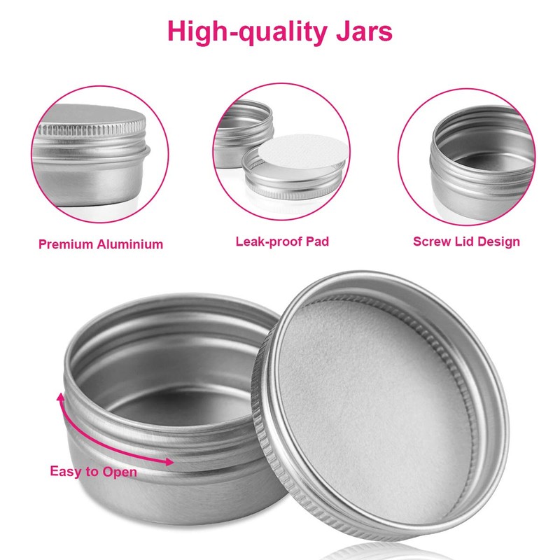 BELICOO Aluminium Empty Tin, silver