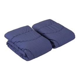 Showa Nishikawa Comforter, Single, 2 Piece Set, Overlay, Washable, 365 Days Use, Navy (2.2 x 1.1 lbs (1.0 x 0.5 kg)