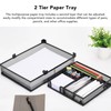 2 Tier Paper Tray Double Layer Metal Mesh Paper Tray