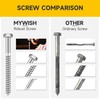(4Sets) 1/2" x 6" Hex Head Lag Bolts, Heavy Duty