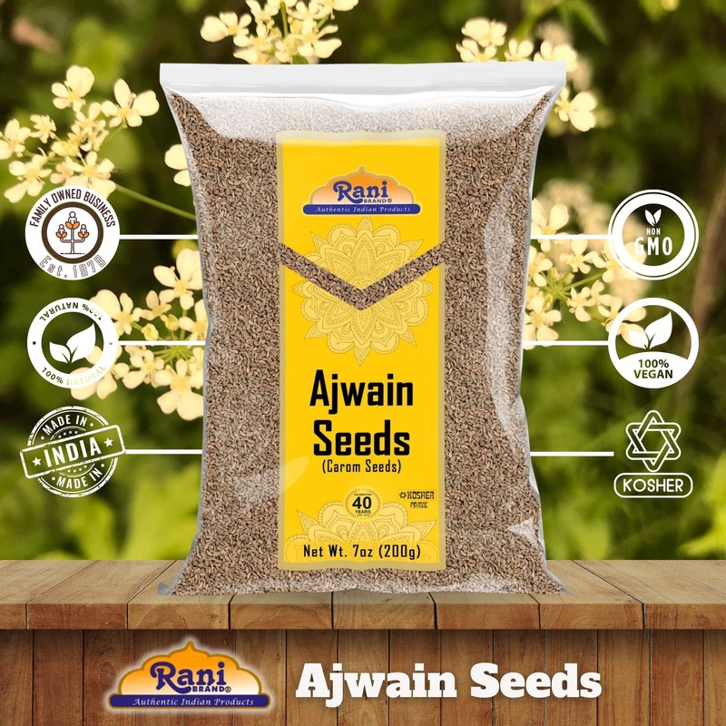 Rani Ajwain Seeds (Carom Bishops Weed) Spice Whole 7oz (200g)