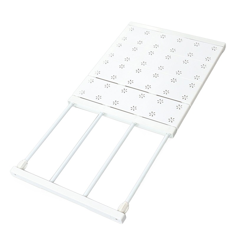 Tension Shelf Adjustable Space Saving Expandable Closet Organizer Dividers for