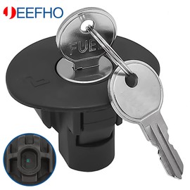 JEEFHO Tapa de depósito de combustible con llave compatible con Ford F150, Edge, Escape, Expedition, Explorer, Focus, Fusion, Mustang, Tauro, Reemplaza # 10524, 8U5Z-9C268-B