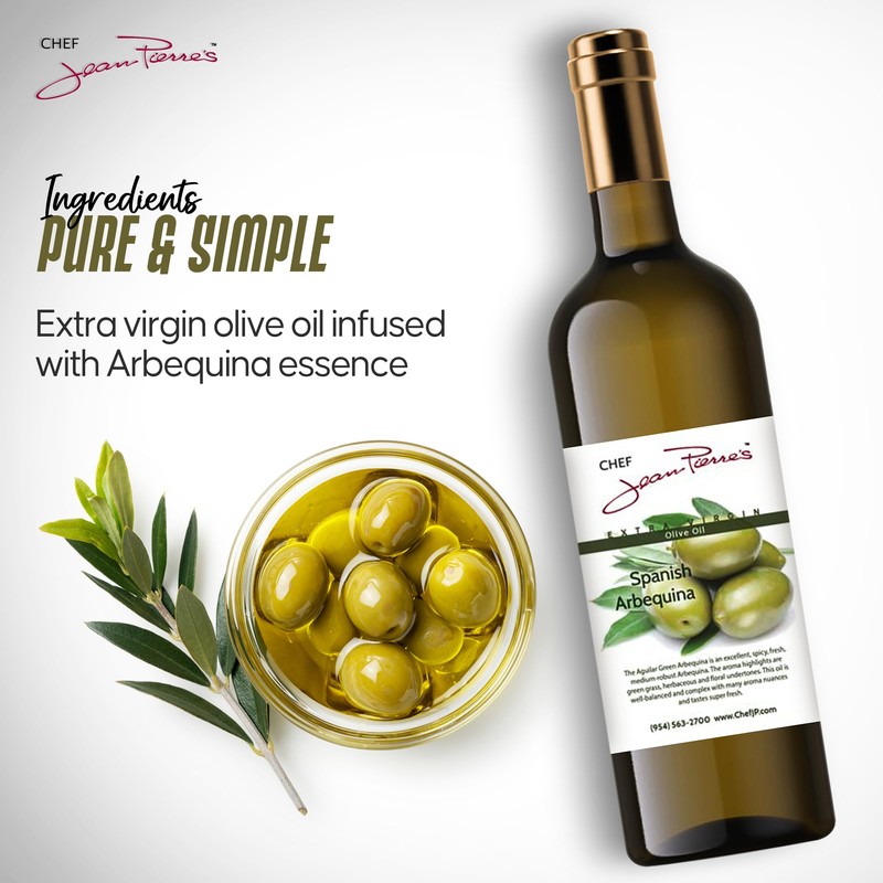 Chef Jean Pierre's Cold Pressed Extra Virgin Arbequina Olive Oil