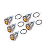 Partuto 5 Pcs LED Indicator Light 12mm 12V AC DC