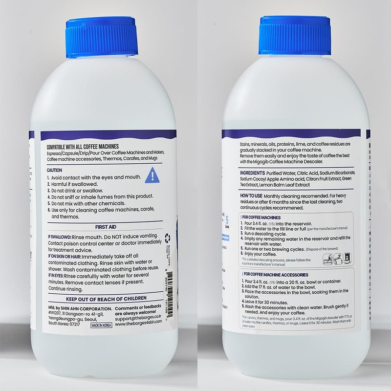 MIGOGIB Coffee Machine Descaler Descaling Solution - 17 fl. oz.