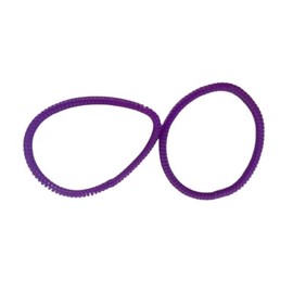 Spiral Elastic Hair Tie Rubber Bands For Women Style your hair - Random Color (PACK OF 2) (Dark Purple)