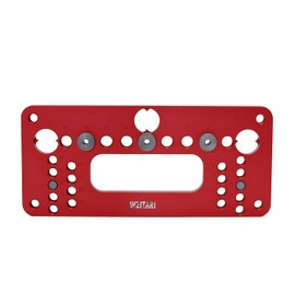 WEITARI Cabinet Pull Template All Aluminum Alloy Door Template Drawer Pull Drill Template for Handle and Knob 200mm Red