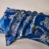 Herside Dark Blue Jacquard Duvet Cover Set Double Bedding Set