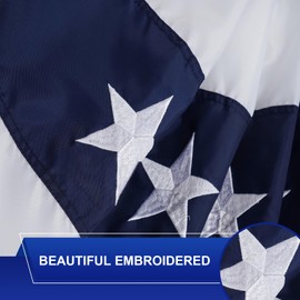 FLAGPARK Bunting Flags 2x4 Ft American Flag Buntings for outdoor Embroidered Stars Patriotic Banner Decorations