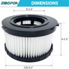 DC5151H Replacement HEPA Filter Compatible with DeWalt DC515, DCV517 Wet