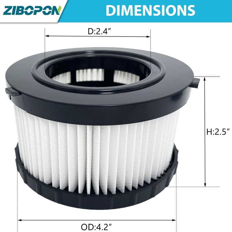 DC5151H Replacement HEPA Filter Compatible with DeWalt DC515, DCV517 Wet