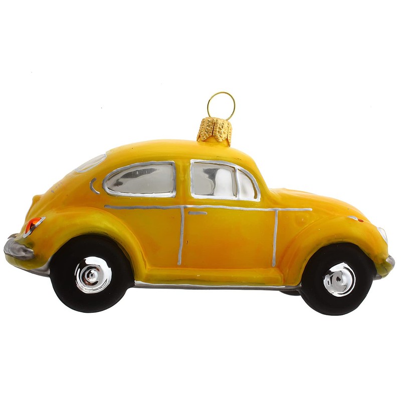Hamburger Weihnachtsontor - Christmas Tree Decoration - VW Beetle Yellow
