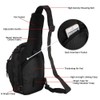 Tactical Shoulder Bag,1000D Outdoor Military Sling Daypack Backpack (1 Pack