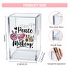 Vgrti Peace Love Makeup Acrylic Makeup Brush Organizer Holder, Make