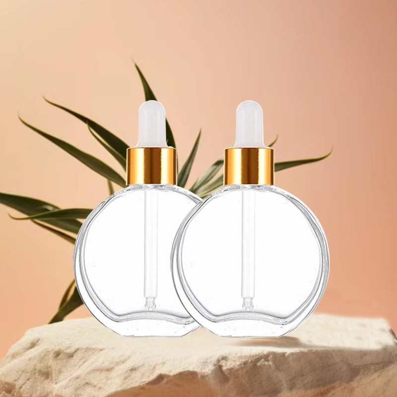PYAWI 6Pcs, 2 oz Glass Dropper Bottles for Essential Oils,60ml