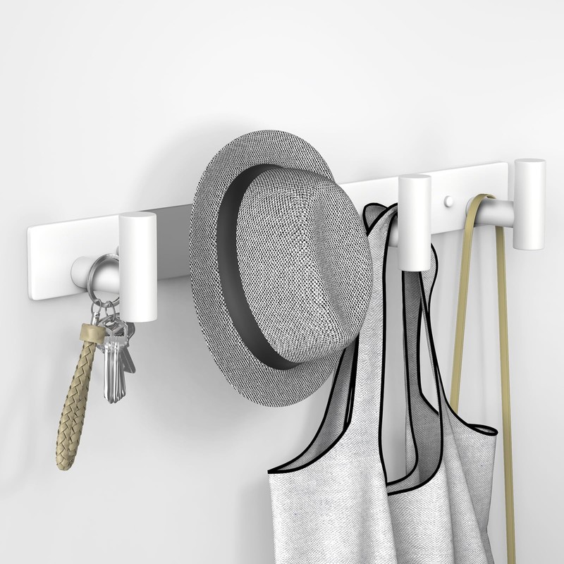 VAEHOLD Hat and Coat Wall Mount Rack - Hooks for