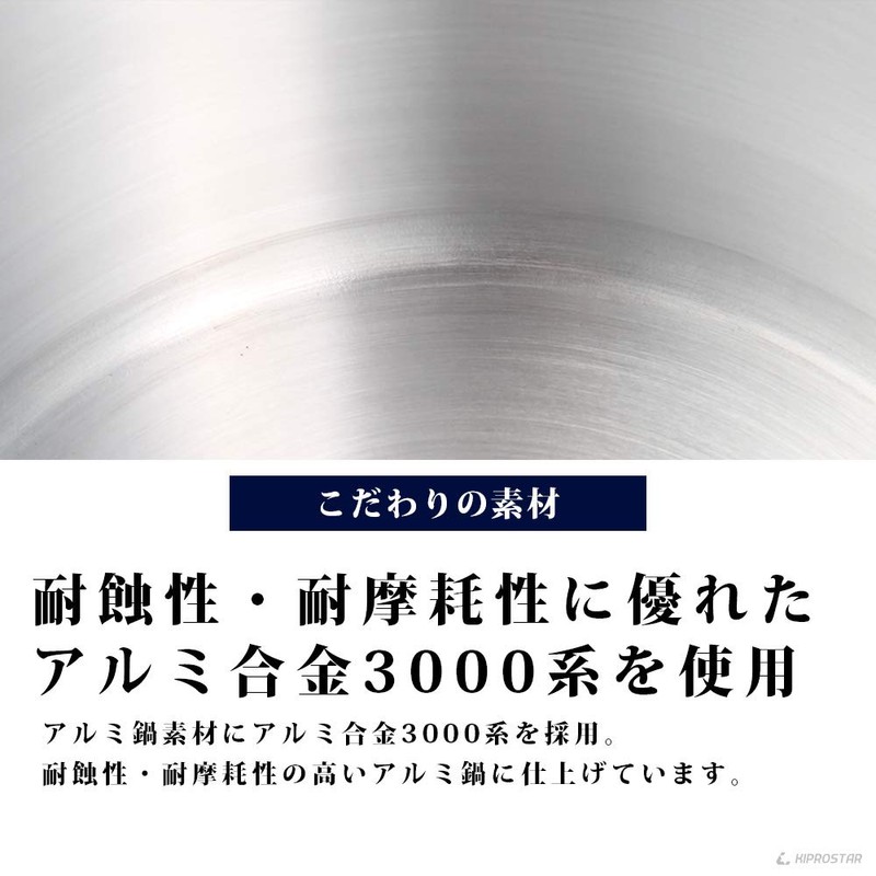 Commercial Aluminum One-Handle Pot, Deep Type, 5.9 inches (15 cm),