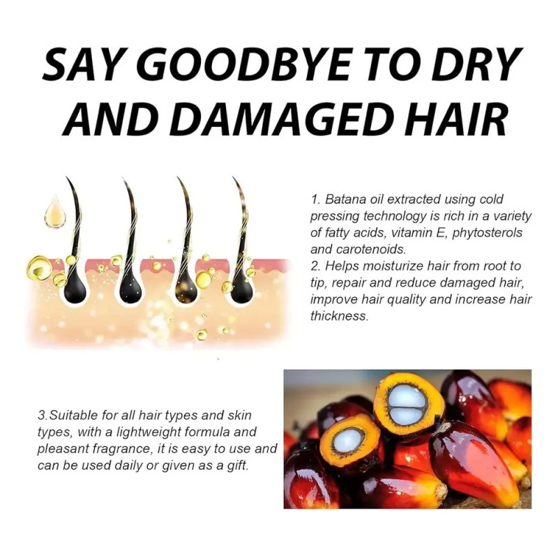 Aceite De Batana Para Crecimiento Del Cabello Hidratada 3pcs