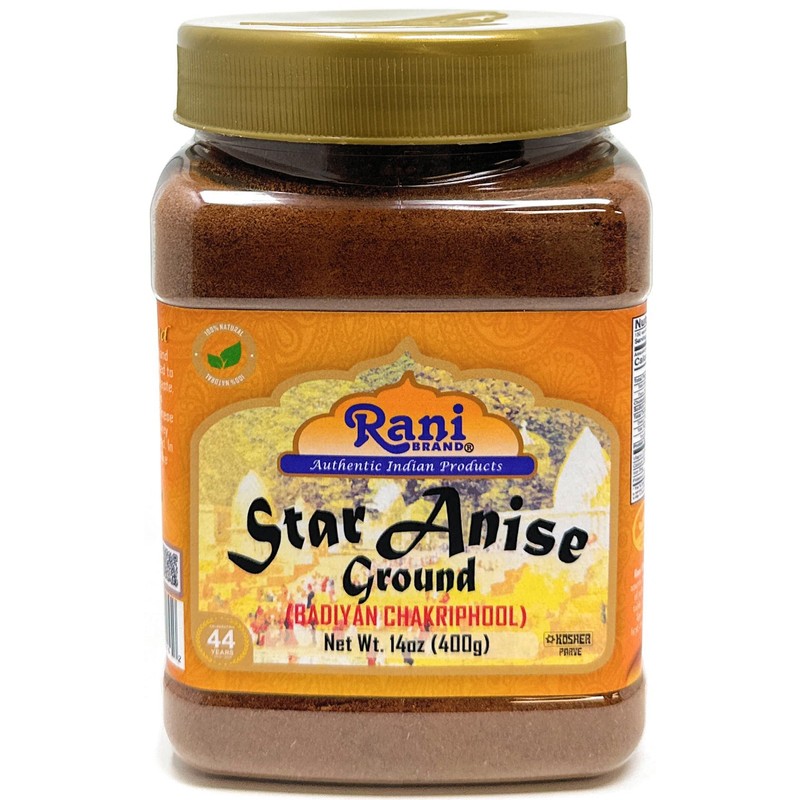 Rani Star Anise Powder (Badian Khatai) Ground Spice 14oz (400g)