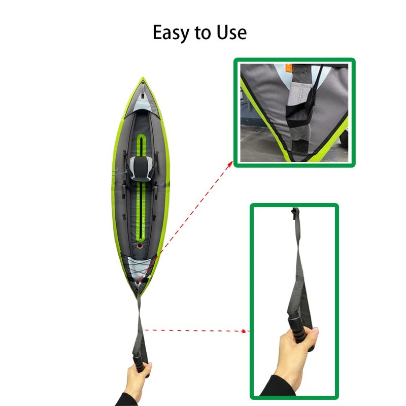 Dokoshia Kayak Stand Up Assist Strap Canoe Drag Handles Adjustable