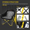 FAIR WIND Oversized Padded Camping Chair Heavy Duty Quad Fold
