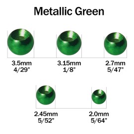 ANGLER DREAM 50 PCS Tungsten Beads Nymph Head Ball Fly Tying Beads Fly Tying Materials Six Colorful Colors 2.0MM-3.5MM