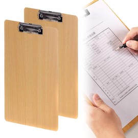 ZAMXHUG Clipboard - 2 pcsClipboard A5 Hardwood Extra Thick 3 mm Rubberised Metal Clipboard Writing Board Pad Holder Clipboard - Quality Wood Fibreboard - Clipboard Writing Pad