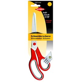Kleiber 921-36 250mm Soft Grip Bent Dressmakers Scissors (10 inch), Red