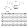 XFMT Motorcycle Black 14" Rise Batwing APE Handlebar 1-1/4" Hangers