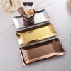Hammered Tray, Exquisite Stainless Steel Rectangular Serving Tray for Bedroom