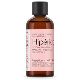 Essenciales - Hierba de San Juan (Aceite de Hipérico Macerado en Oliva), 100% Natural, 100 ml | Aceite Macerado Hipérico Hypericum Perforatum